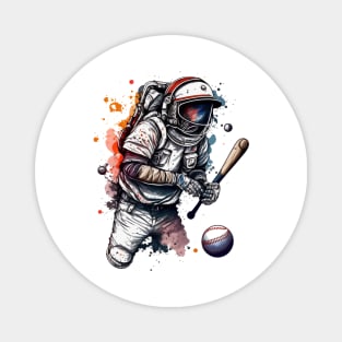 Baseball Astronaut #3 Magnet